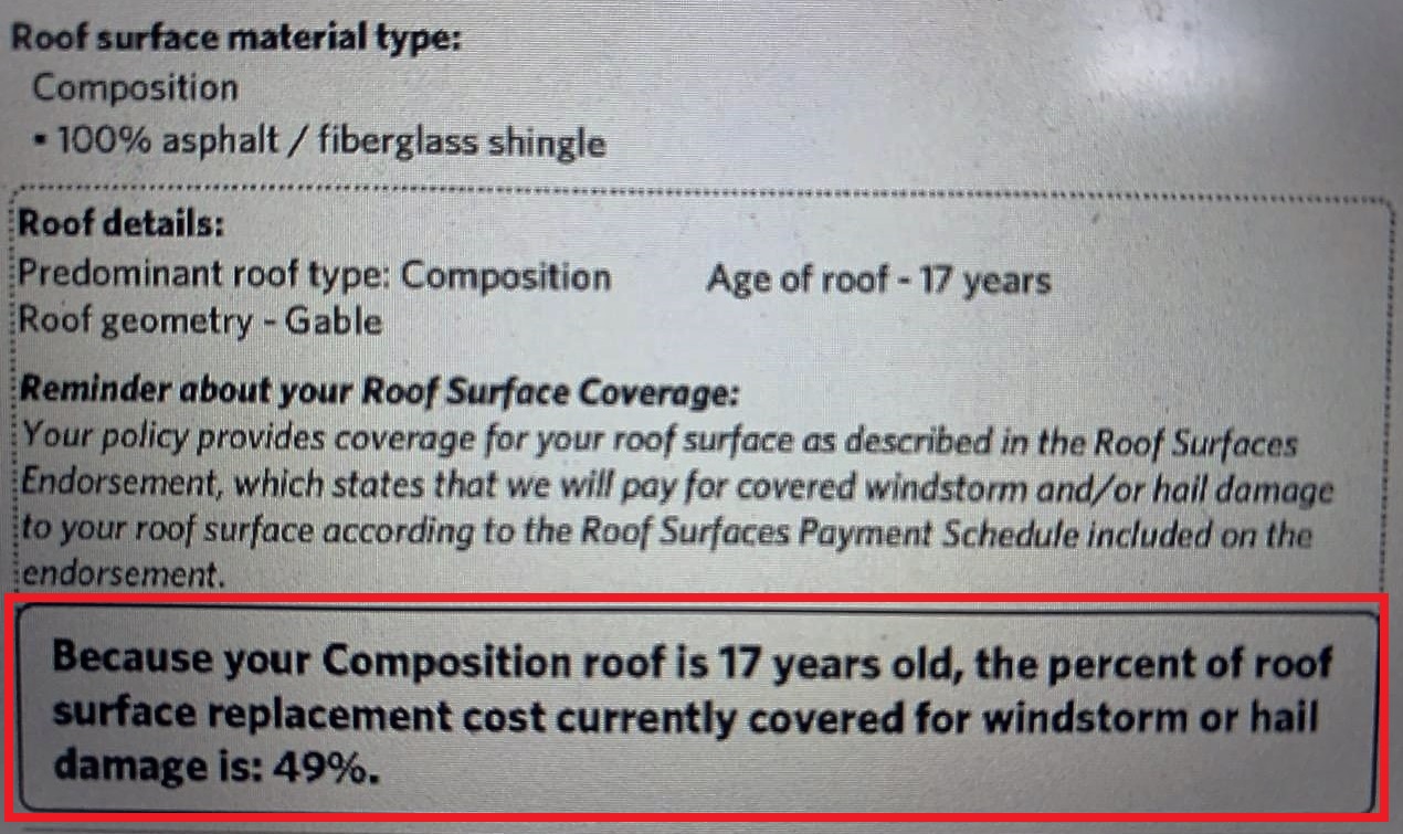 Roof Insurance Claim